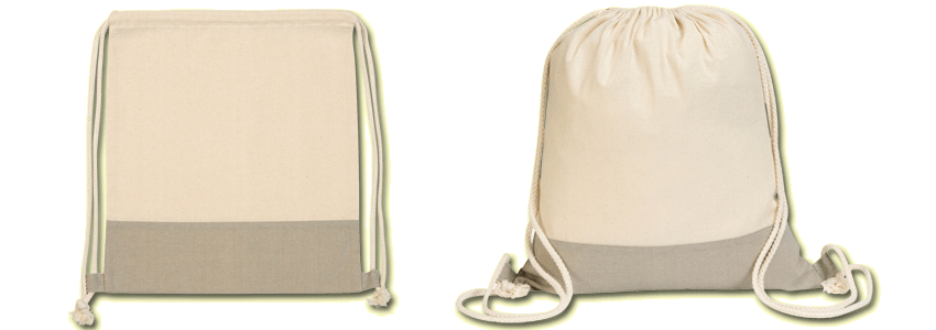 Detail Promotions supplies the Coombe Two Tone Cotton Drawstring Bag