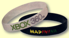 printed bracelet, promotional bracelet, silicone bracelet