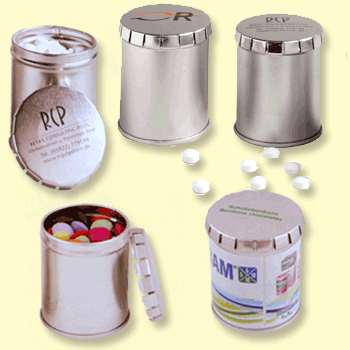 barrel tins of sweets