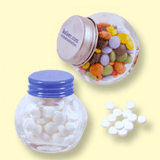 Small Glass jars of sweets