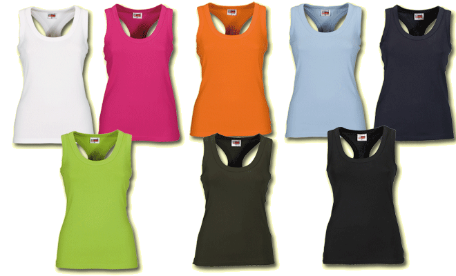 Detail Promotions supplies the US Basic Ladies Maui Racer Back Tops