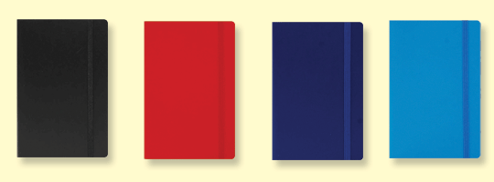 Santina Flexi Note books in 4 different cover colours