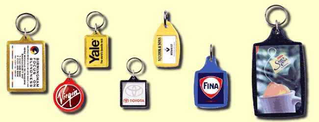 coloured key rings