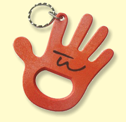 Hand Bottle Opener Keyring