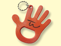 Hand Bottle Opener Keyring