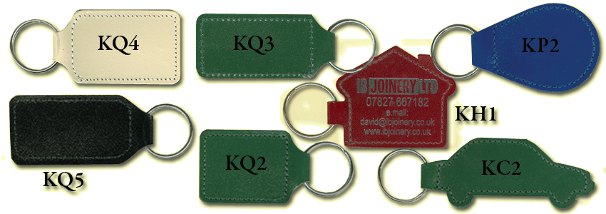 bonded leather key fobs