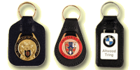 Vitreous Enamel Badge Key Fobs