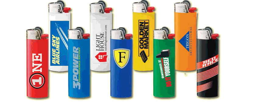 Printed BIC J23 lighters