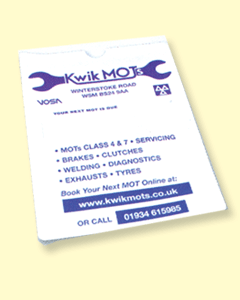 MOT Certificate Holder W603