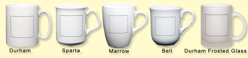 Budget Butser mugs printed 1 colour