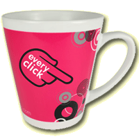 Deco promotional mugs dye sublimated full colour