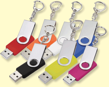 Twister Memory Stick with keychain