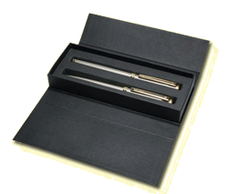 Senator Delgado Steel Pen and Rollerball Set