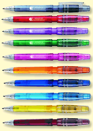 Status Transparent Ballpoint Pens